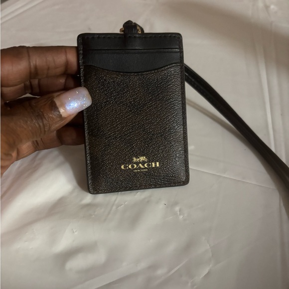 Coach Black and Brown Card Holder - Picture 1 of 6
